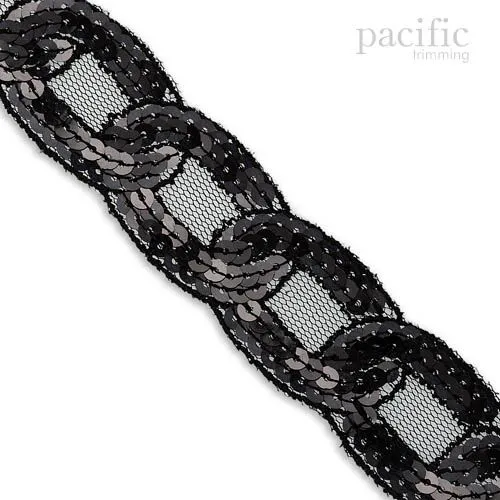 1 1/4" Twist Pattern Sequins : 310087SQ