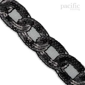 1 1/4" Twist Pattern Sequins : 310087SQ
