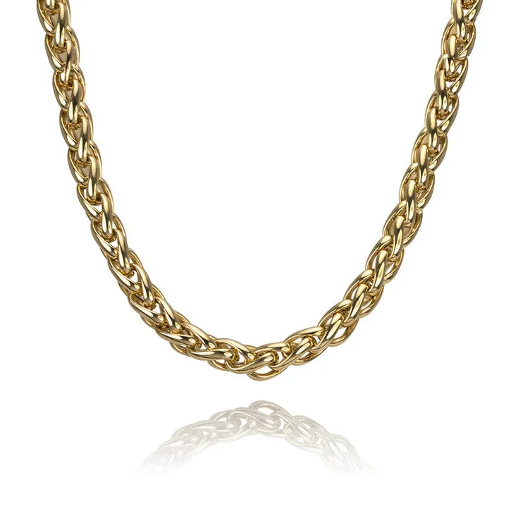 18K Yellow Gold Spiga Link Chain