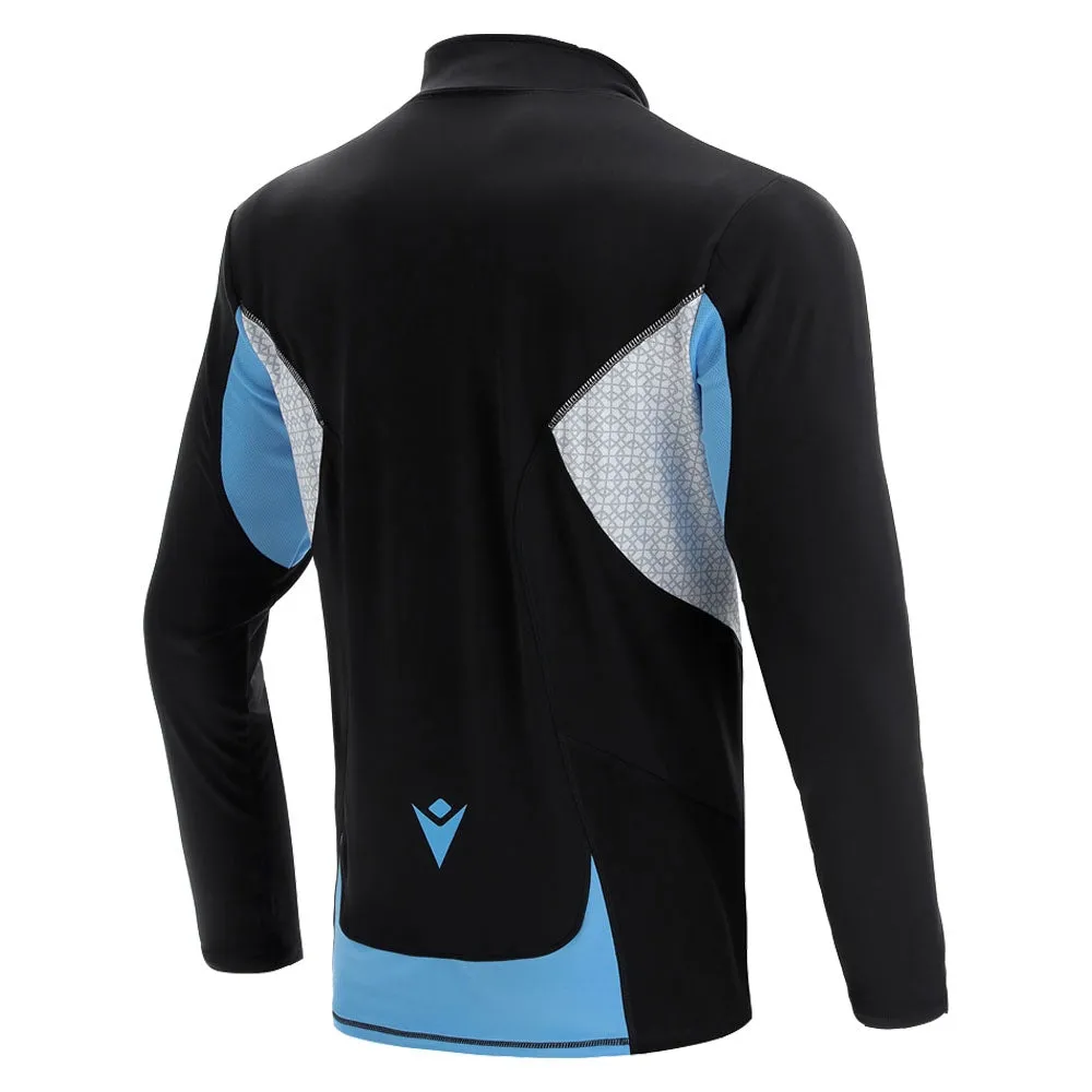 2021-2022 Glasgow Warriors Performance Half Zip Softshell (Black)