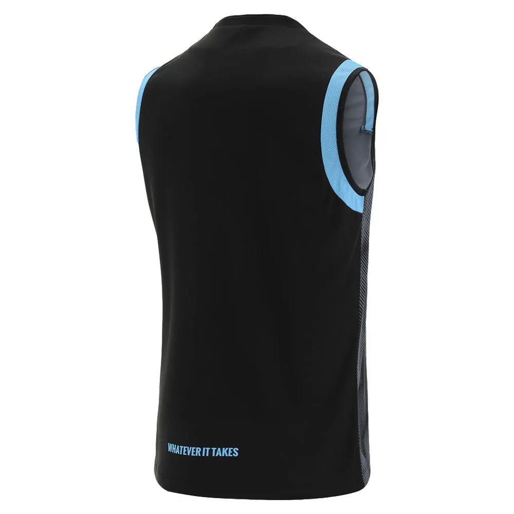 2021-2022 Glasgow Warriors Sleeveless Training Shirt (Black)