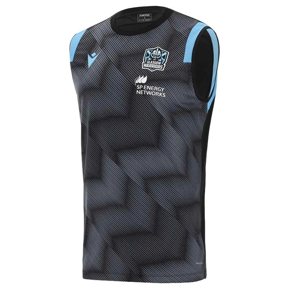2021-2022 Glasgow Warriors Sleeveless Training Shirt (Black)