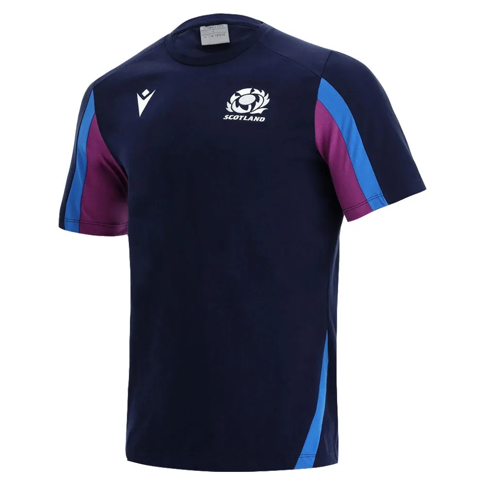 2021-2022 Scotland Official Travel Polycotton Shirt (Navy)