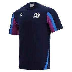 2021-2022 Scotland Official Travel Polycotton Shirt (Navy)