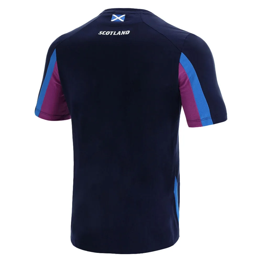 2021-2022 Scotland Official Travel Polycotton Shirt (Navy)