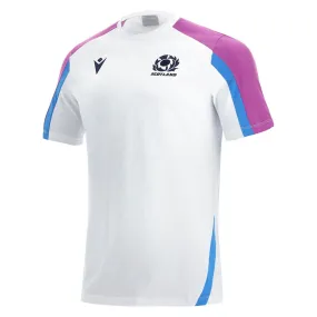 2021-2022 Scotland Official Travel Polycotton Shirt (White)