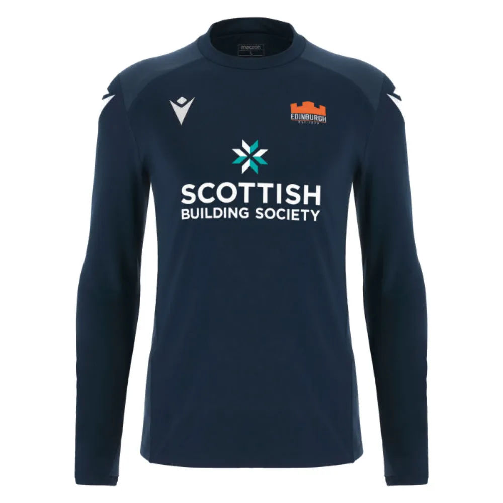 2023-2024 Edinburgh Rugby Training Player Poly Top (Navy)