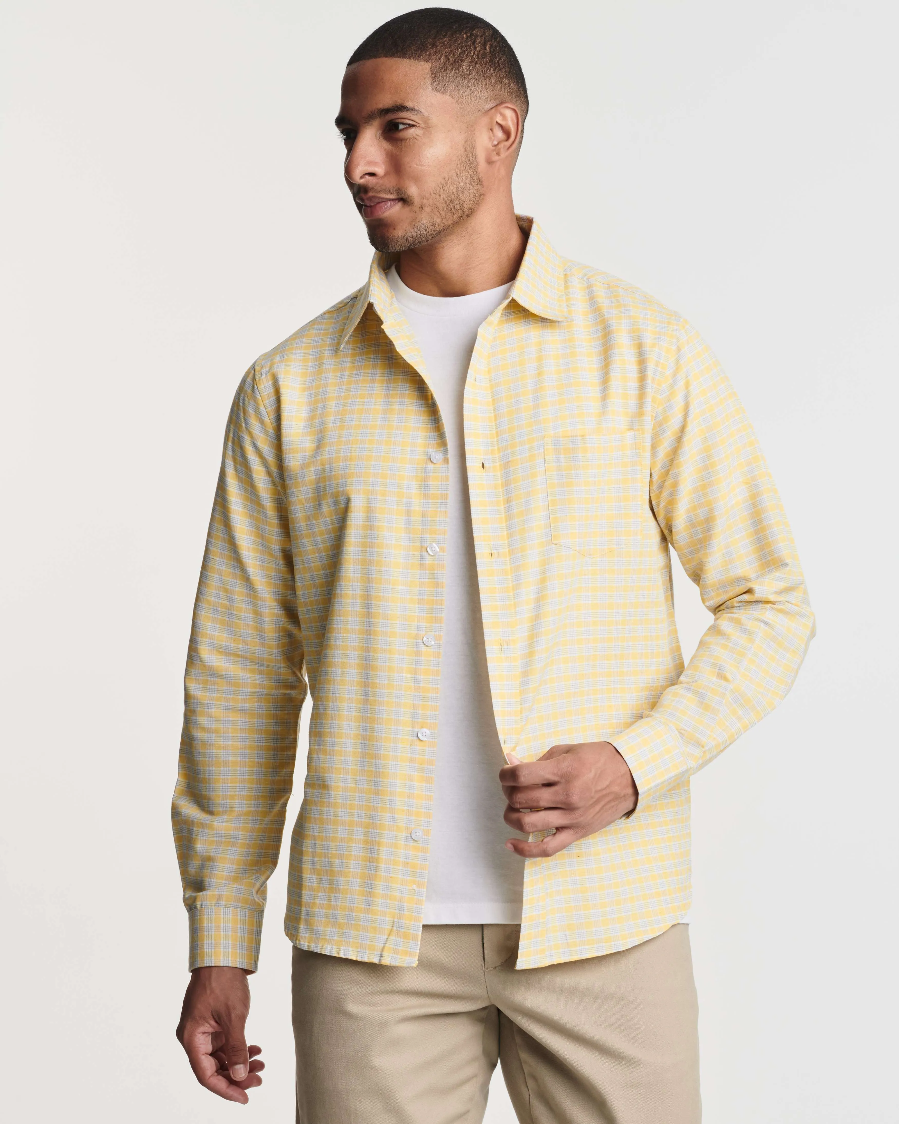 3 Pack: Men's Regular-Fit Long Sleeve Poplin Shirt (Available in Big & Tall)