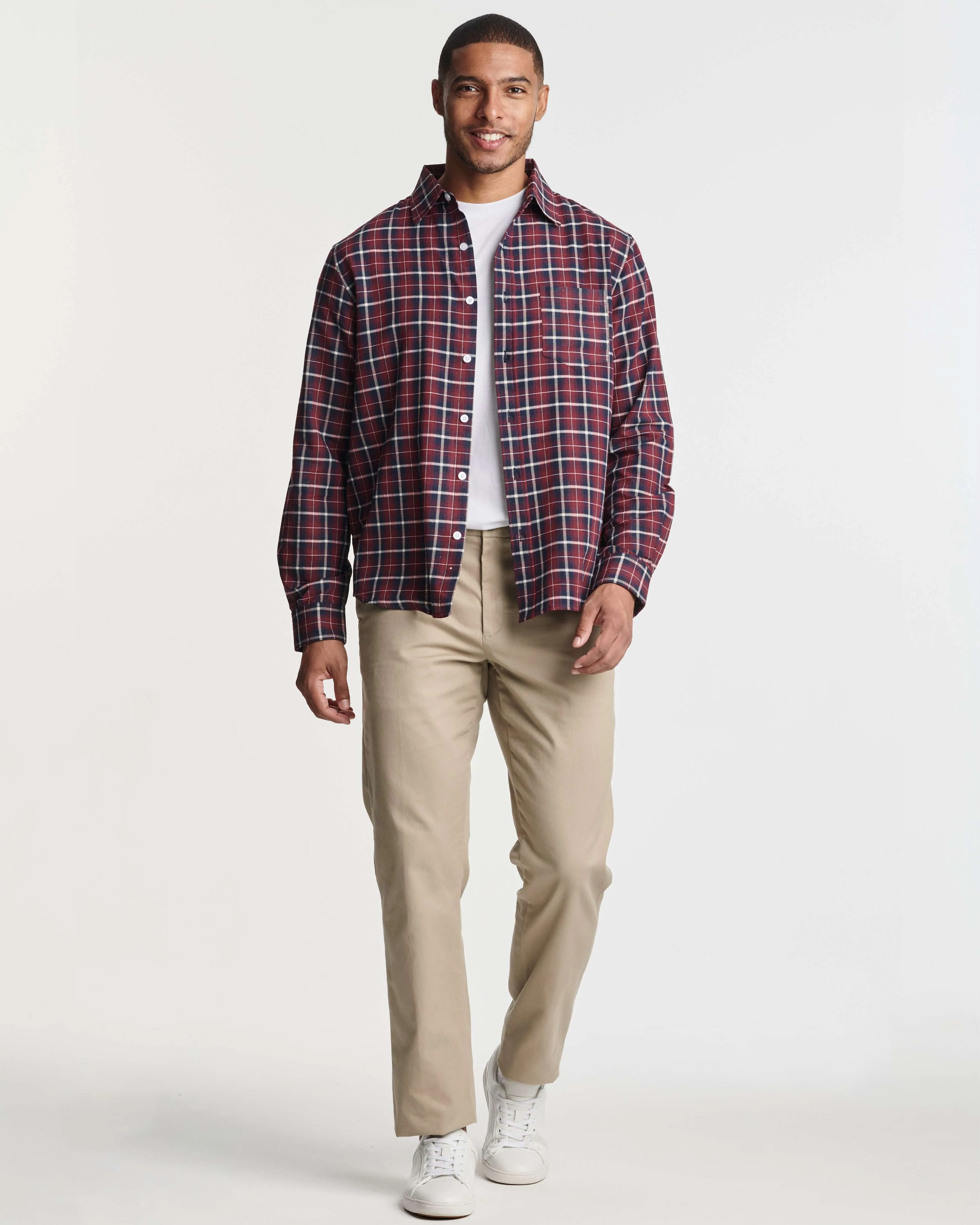 3 Pack: Men's Regular-Fit Long Sleeve Poplin Shirt (Available in Big & Tall)