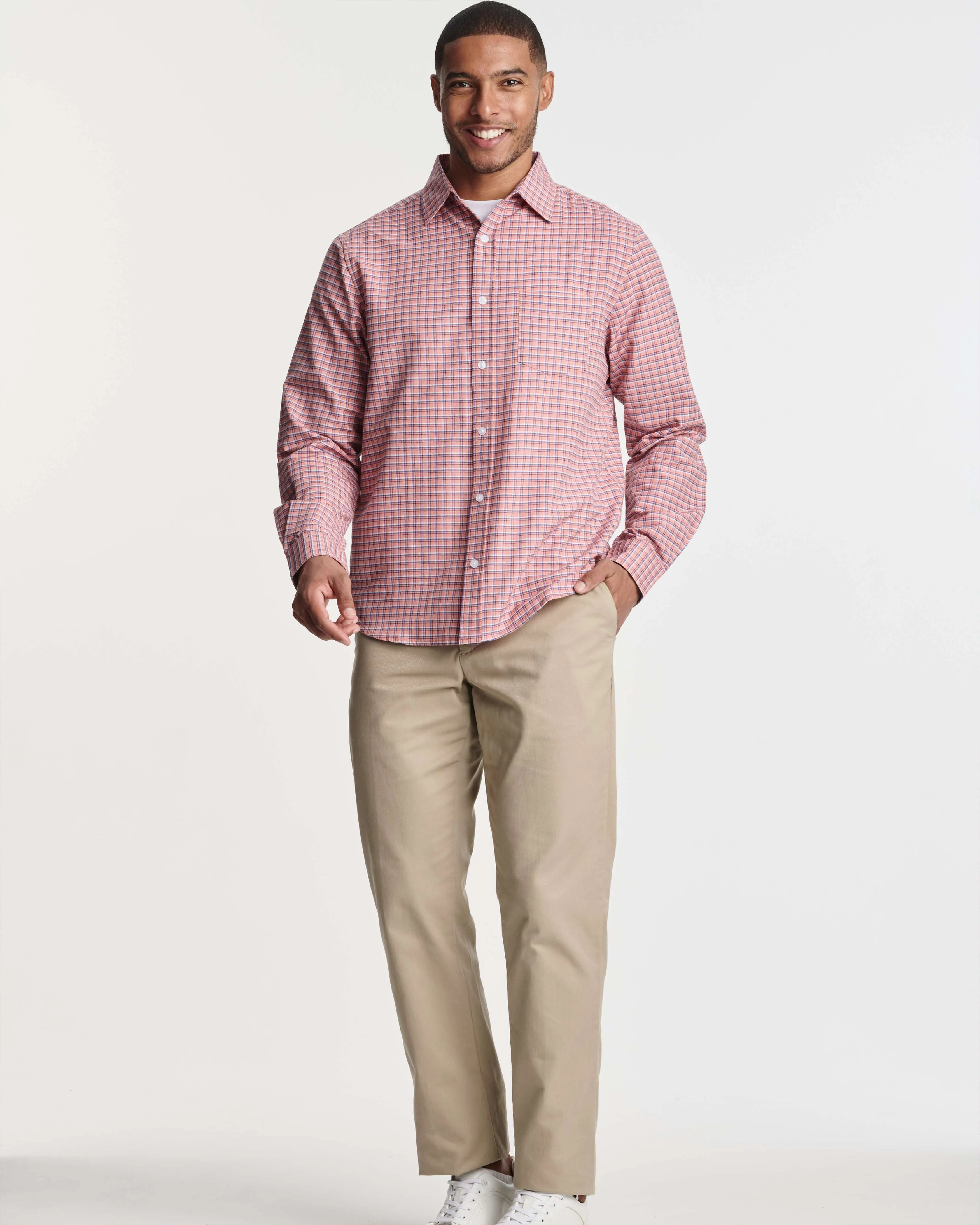 3 Pack: Men's Regular-Fit Long Sleeve Poplin Shirt (Available in Big & Tall)