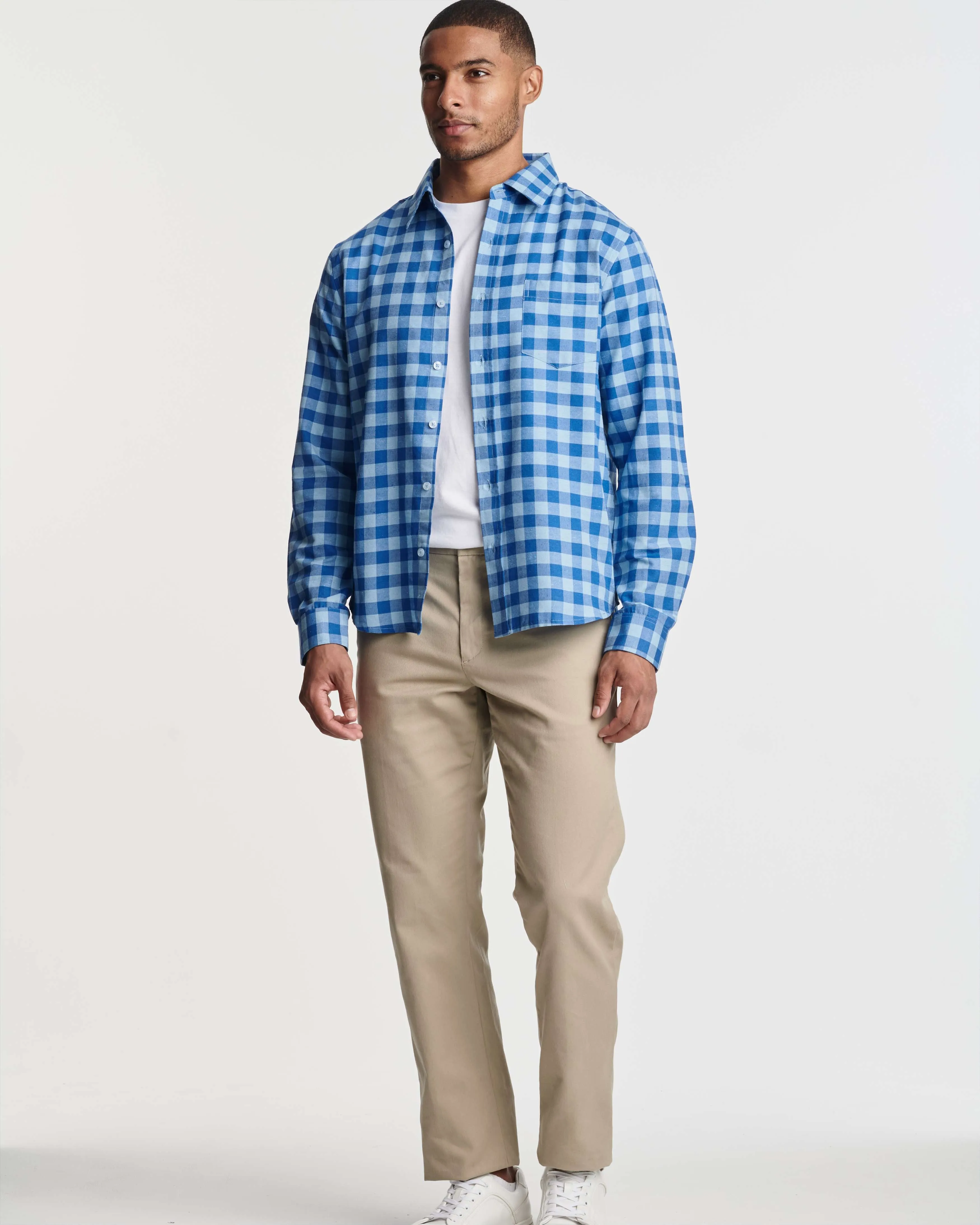3 Pack: Men's Regular-Fit Long Sleeve Poplin Shirt (Available in Big & Tall)