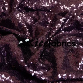 All Over Plum Mesh Glitz Mini Sequins Fabric