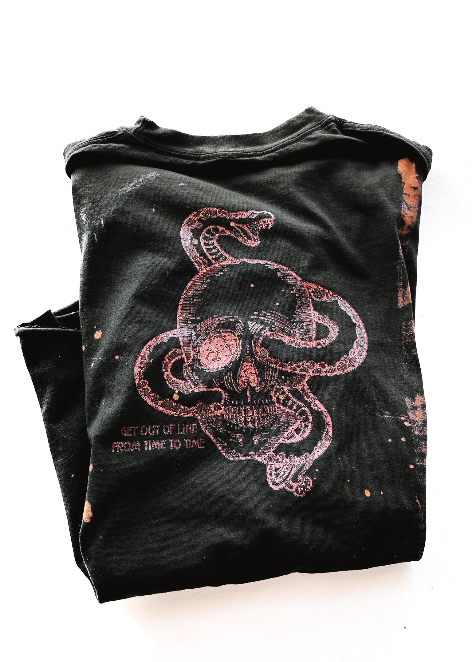 ALL WE HAVE IS NOW BLEACHED OUT SIDE SLIT TEE