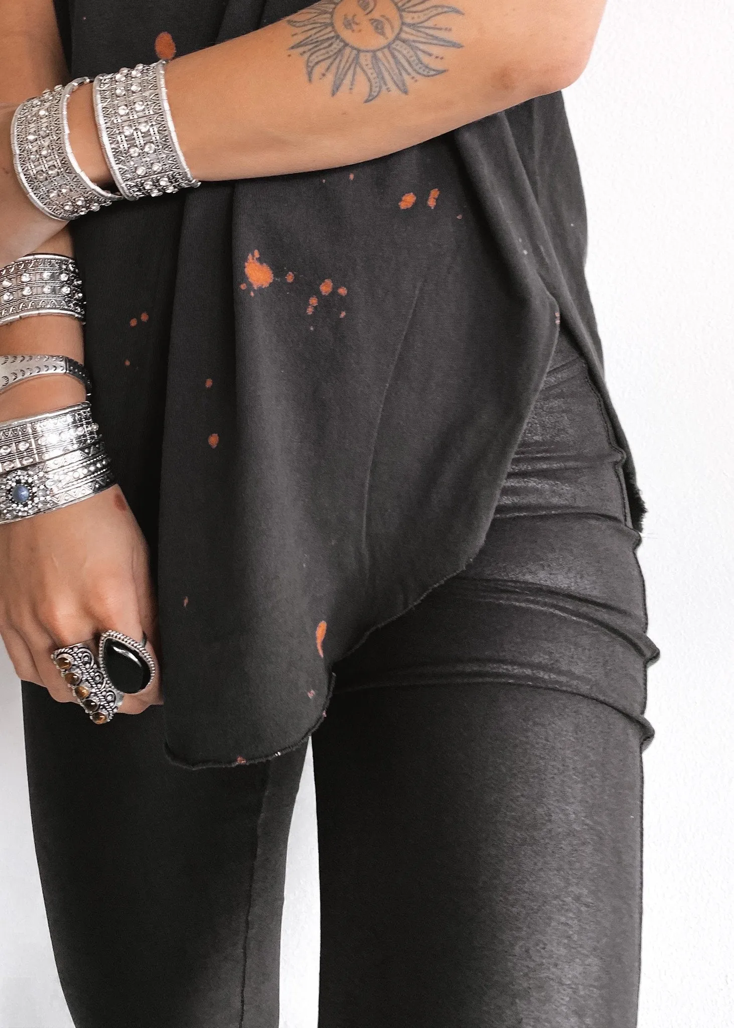 ALL WE HAVE IS NOW BLEACHED OUT SIDE SLIT TEE