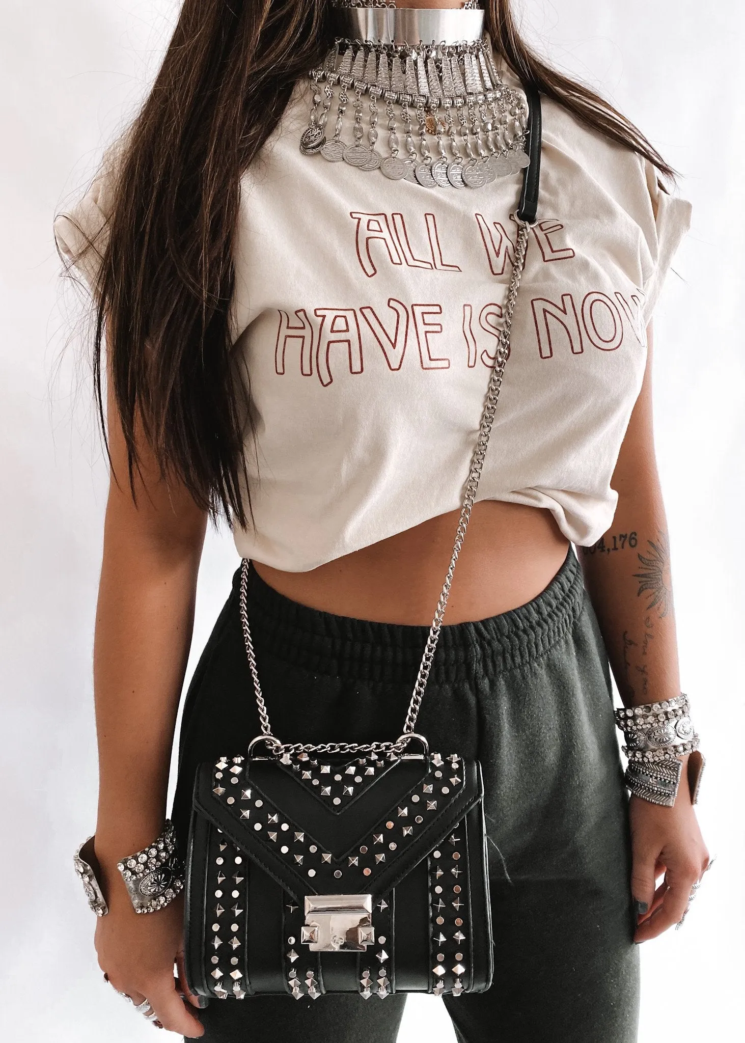 ALL WE HAVE IS NOW SIDE SLIT TEE
