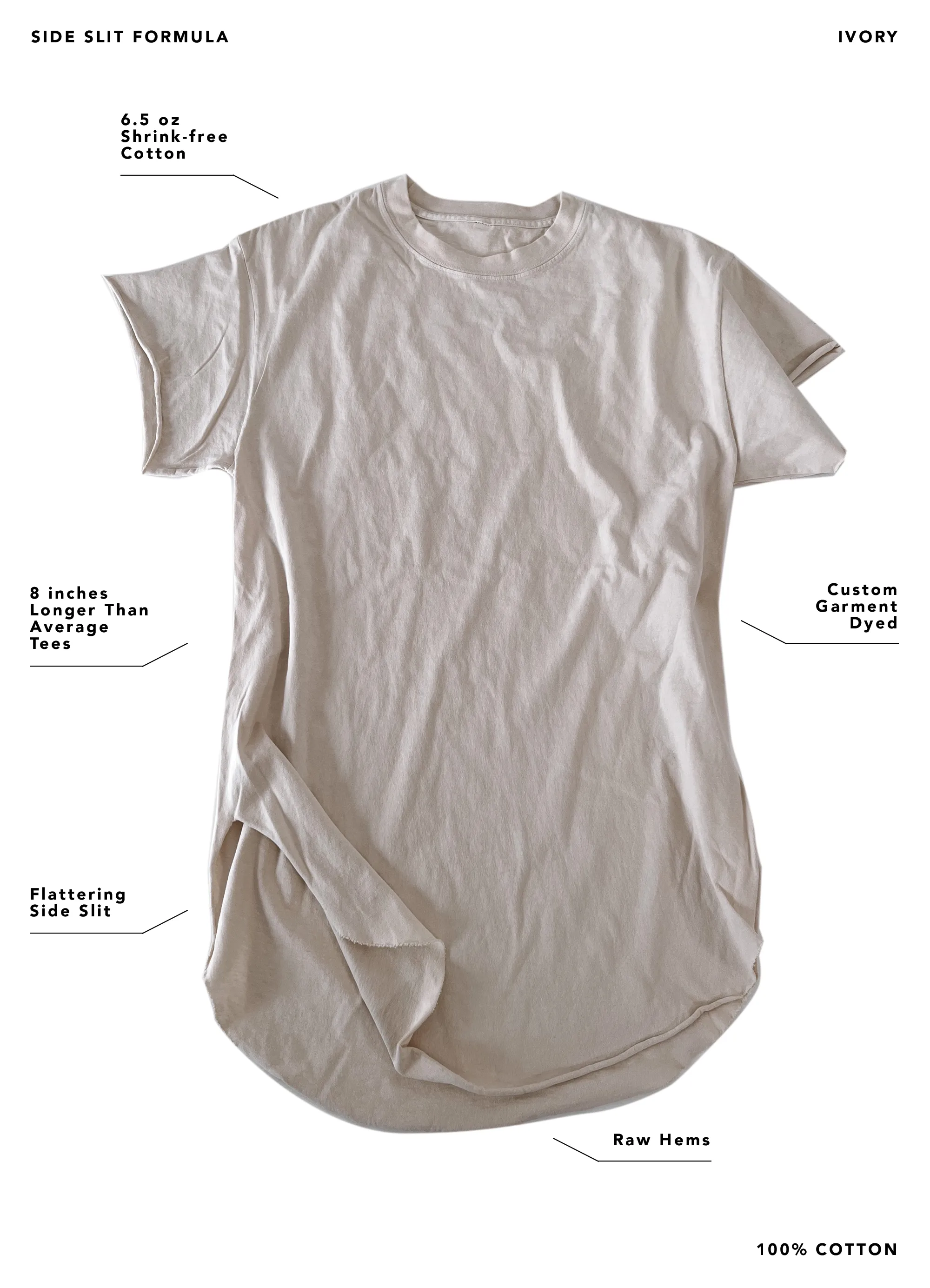 ALL WE HAVE IS NOW SIDE SLIT TEE