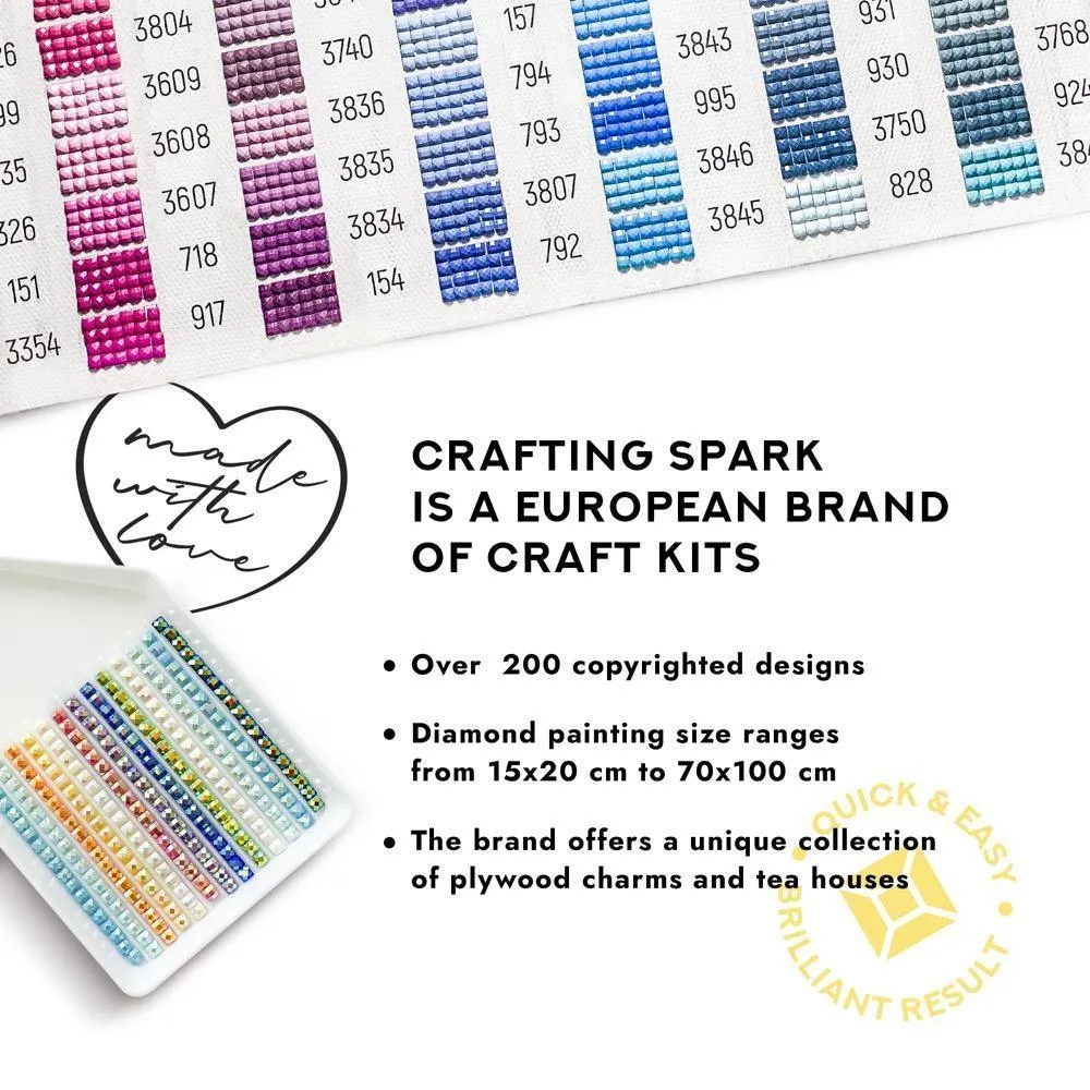 Angel CS2557 7.9 x 7.9 inches Crafting Spark Diamond Painting Kit