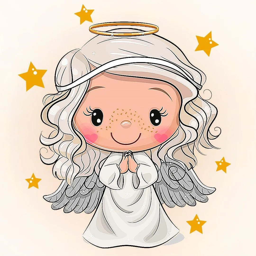 Angel CS2557 7.9 x 7.9 inches Crafting Spark Diamond Painting Kit