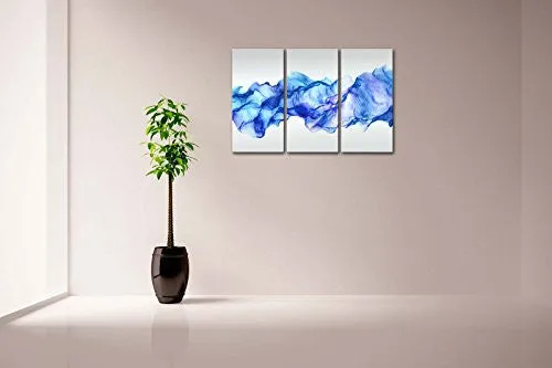 ARTISTIC ABSTRACT BLUE LIKE WAVE WALL ART PAINTING PICTURES PRINT ON CANVAS ABSTRACT THE PICTURE FOR HOME MODERN DECORATION