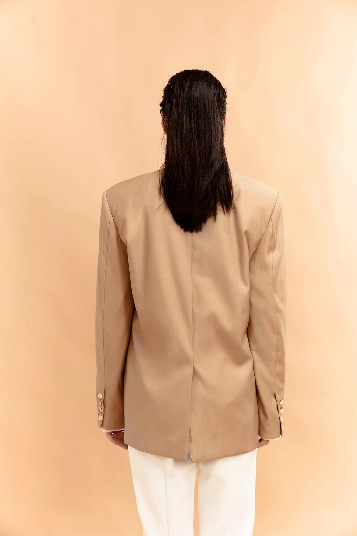 Asymmetric One-side Lapel Blaze