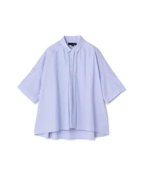 Big Folded Front Cotton Mix Blouse