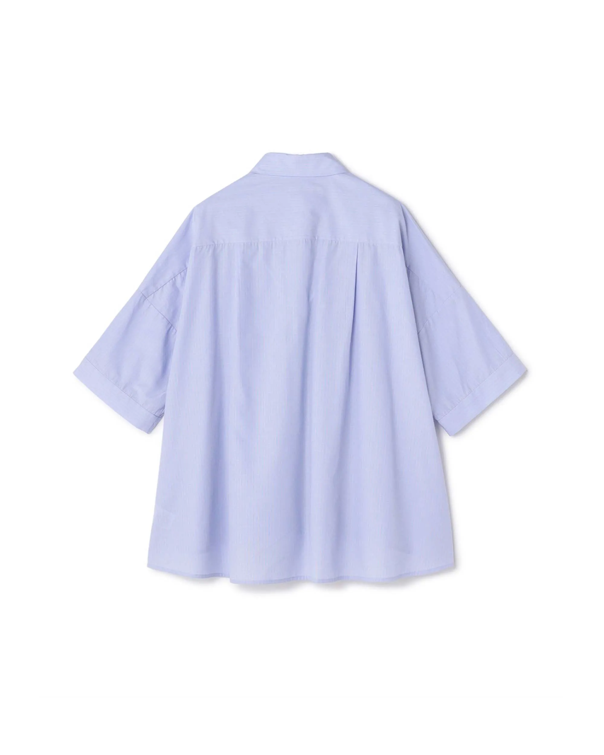 Big Folded Front Cotton Mix Blouse
