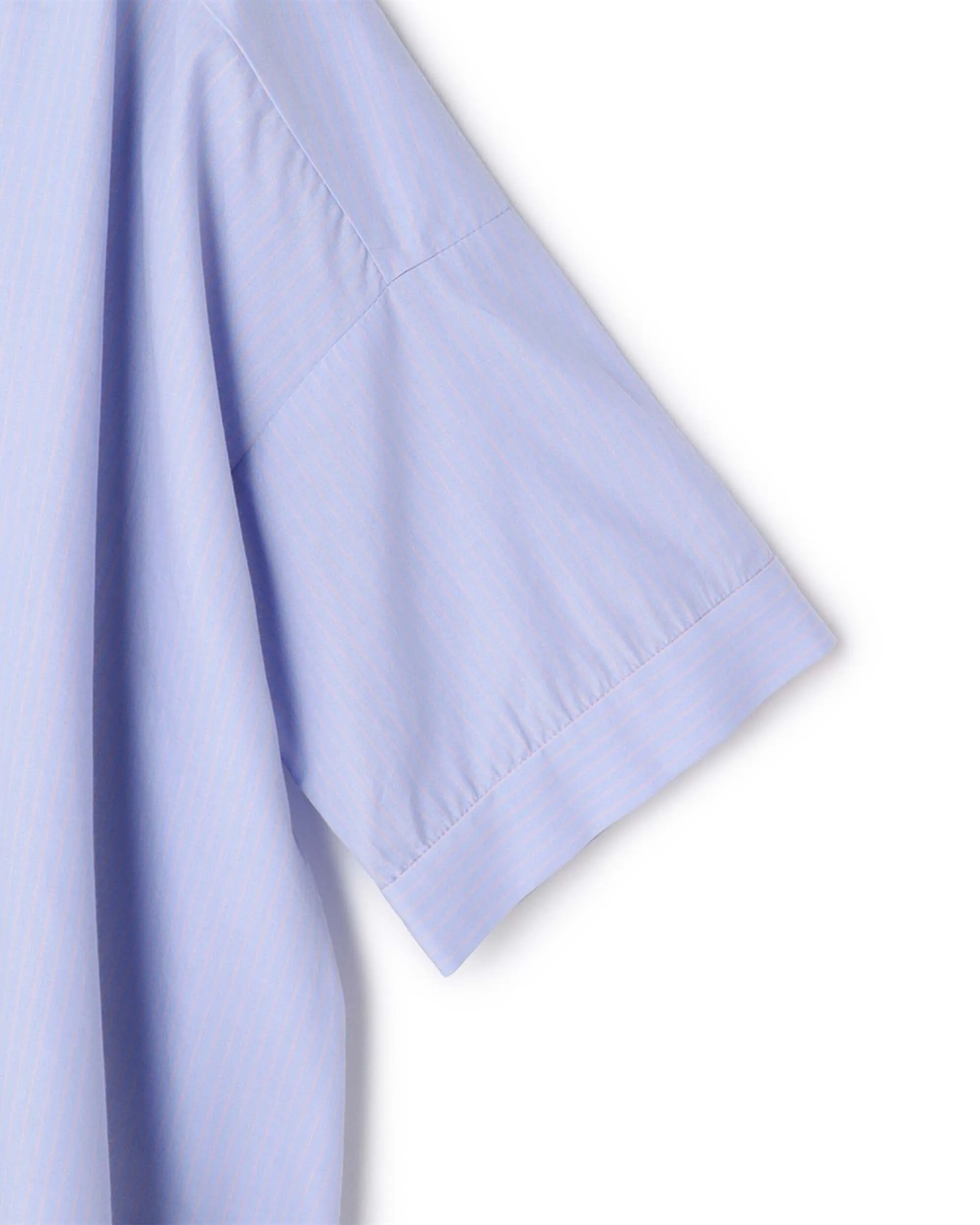 Big Folded Front Cotton Mix Blouse