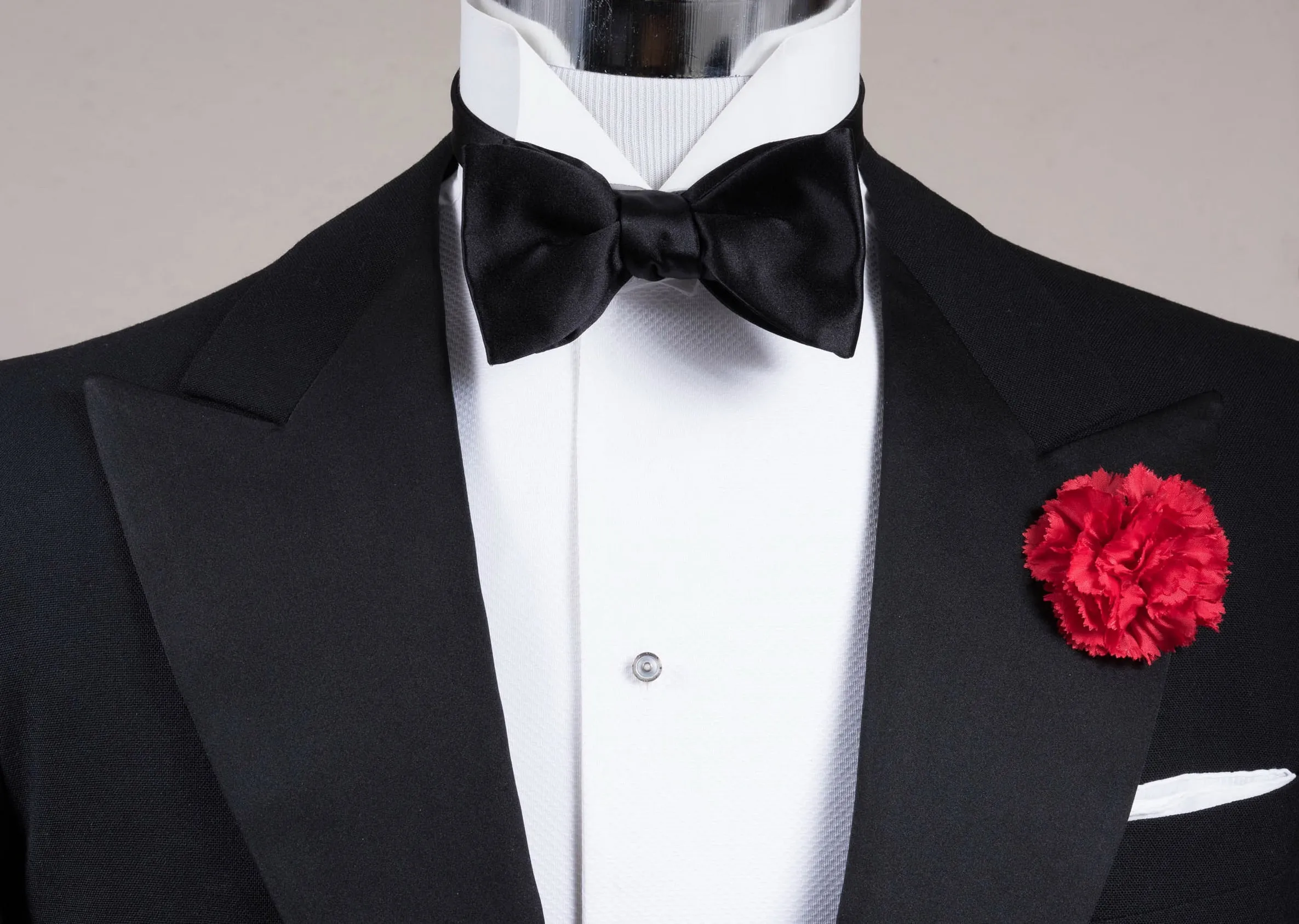 Black Silk Satin Butterfly Self-Tie Bow Tie