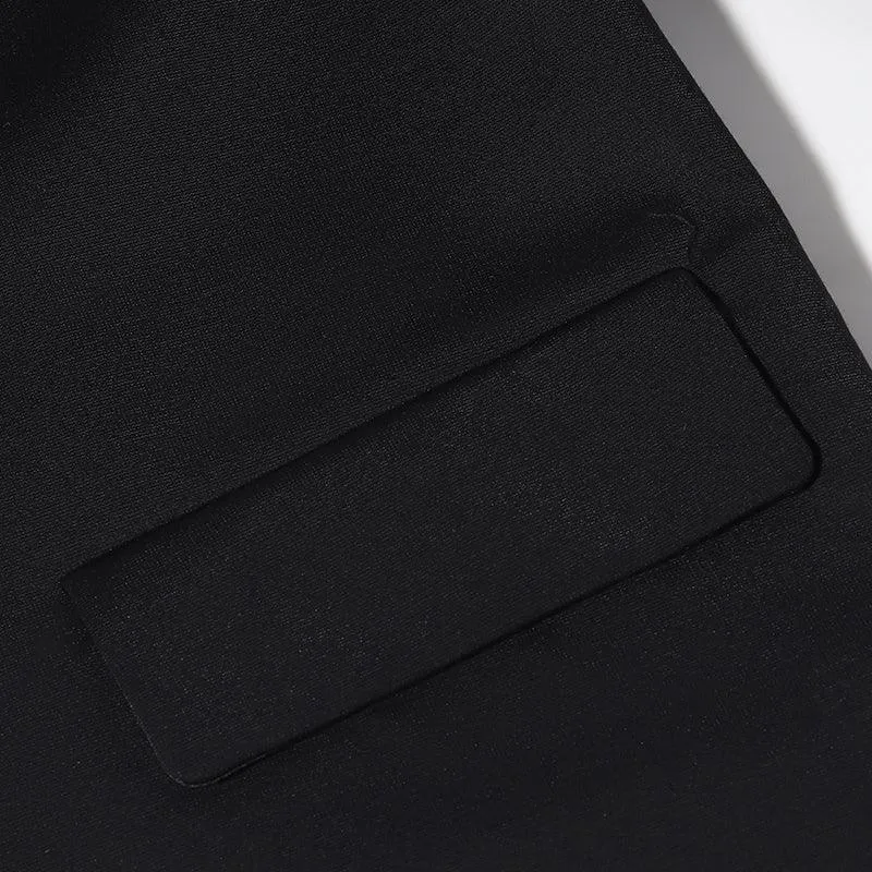 Black Tencel Knit Blazer