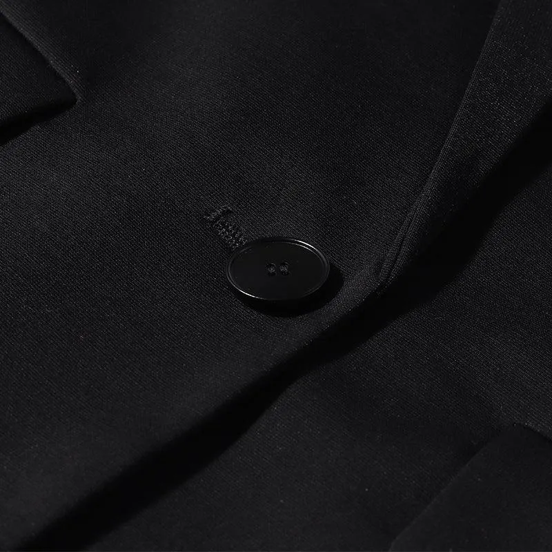 Black Tencel Knit Blazer