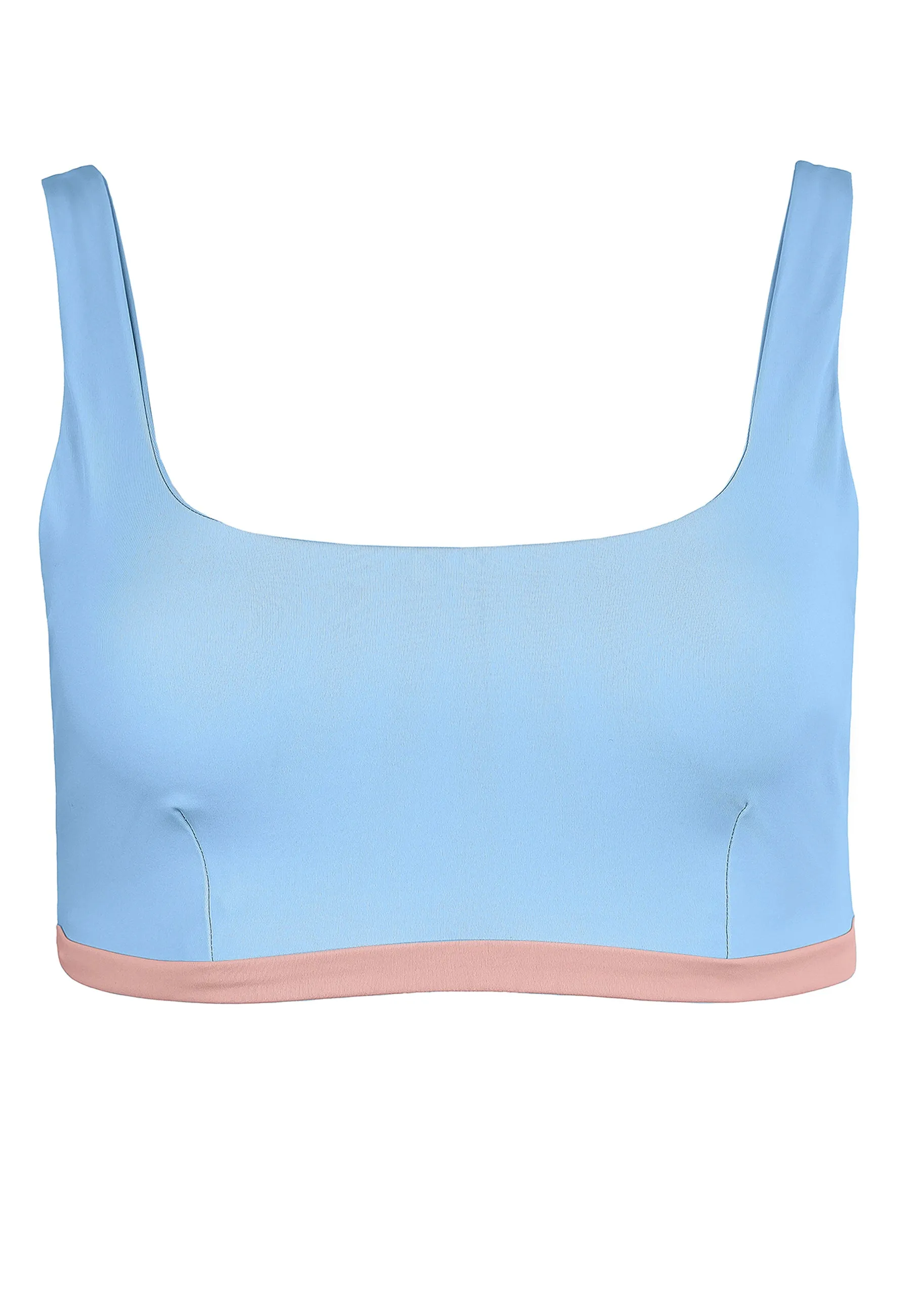 Charm Bralette Reversible - Rose Blossom Dusty Baby Blue