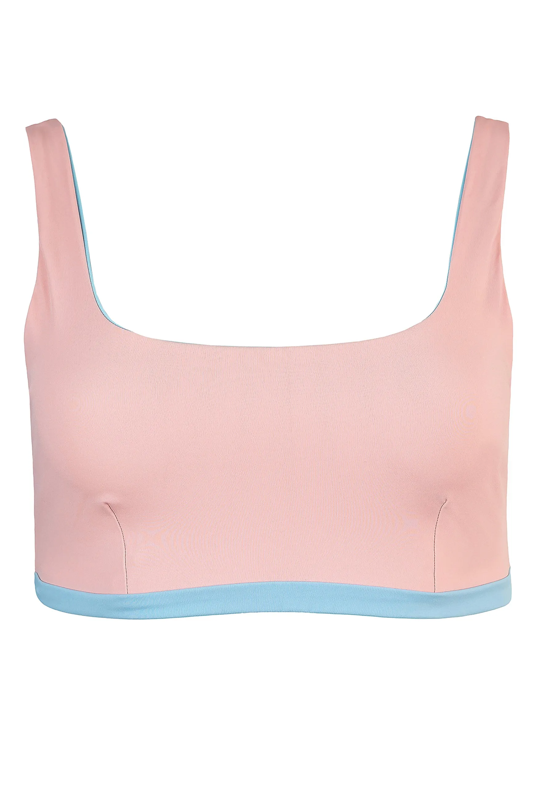 Charm Bralette Reversible - Rose Blossom Dusty Baby Blue