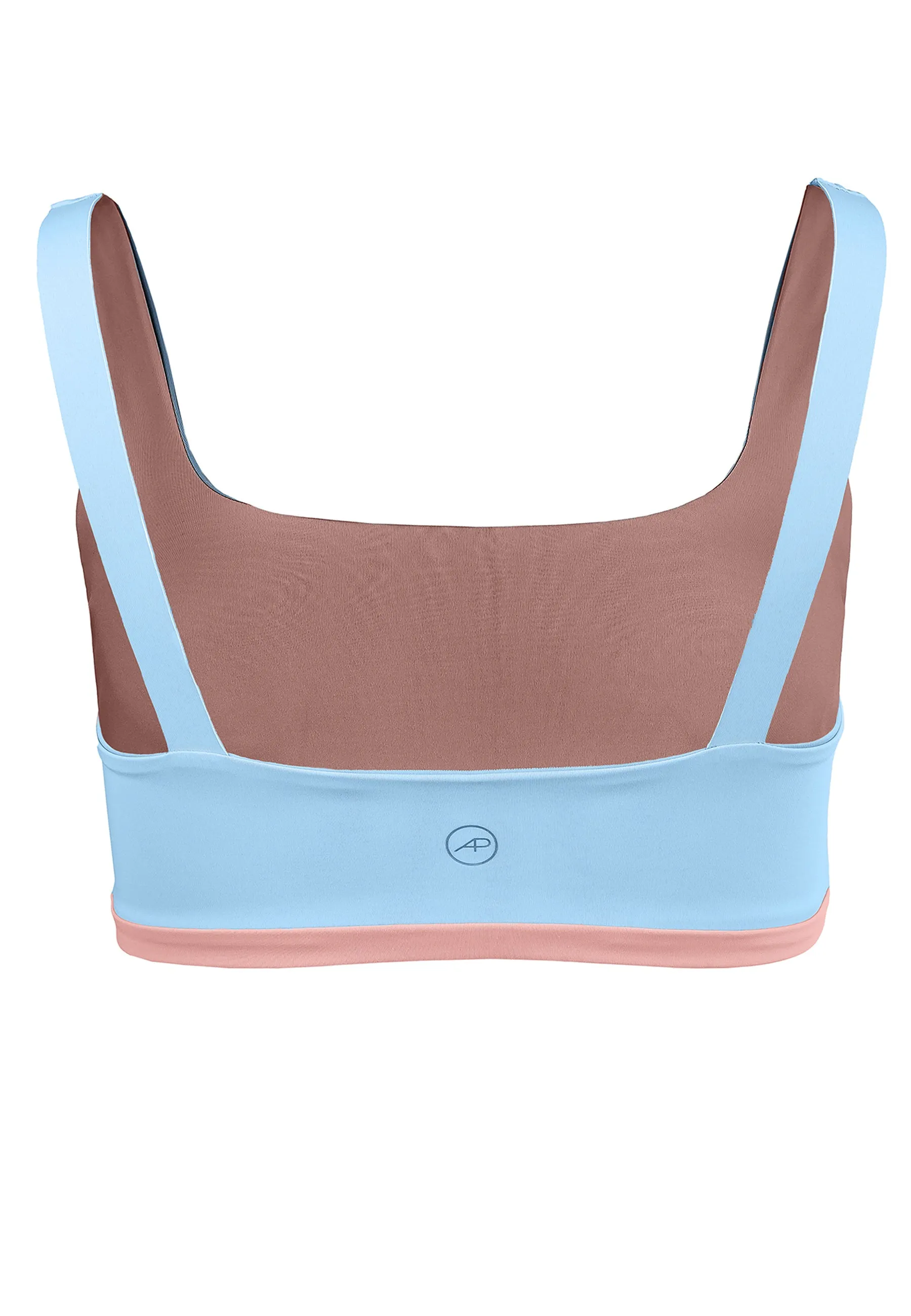Charm Bralette Reversible - Rose Blossom Dusty Baby Blue