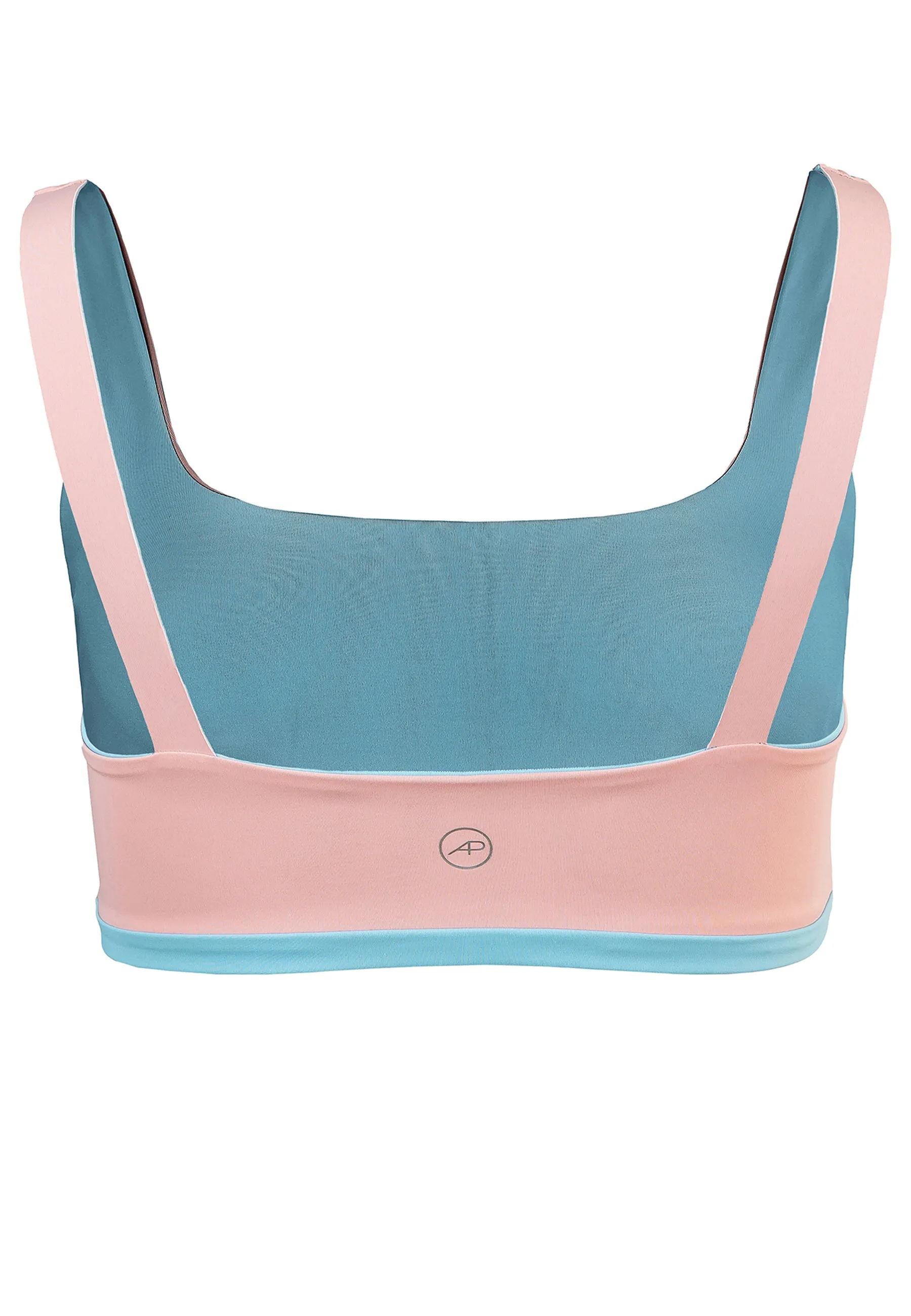 Charm Bralette Reversible - Rose Blossom Dusty Baby Blue
