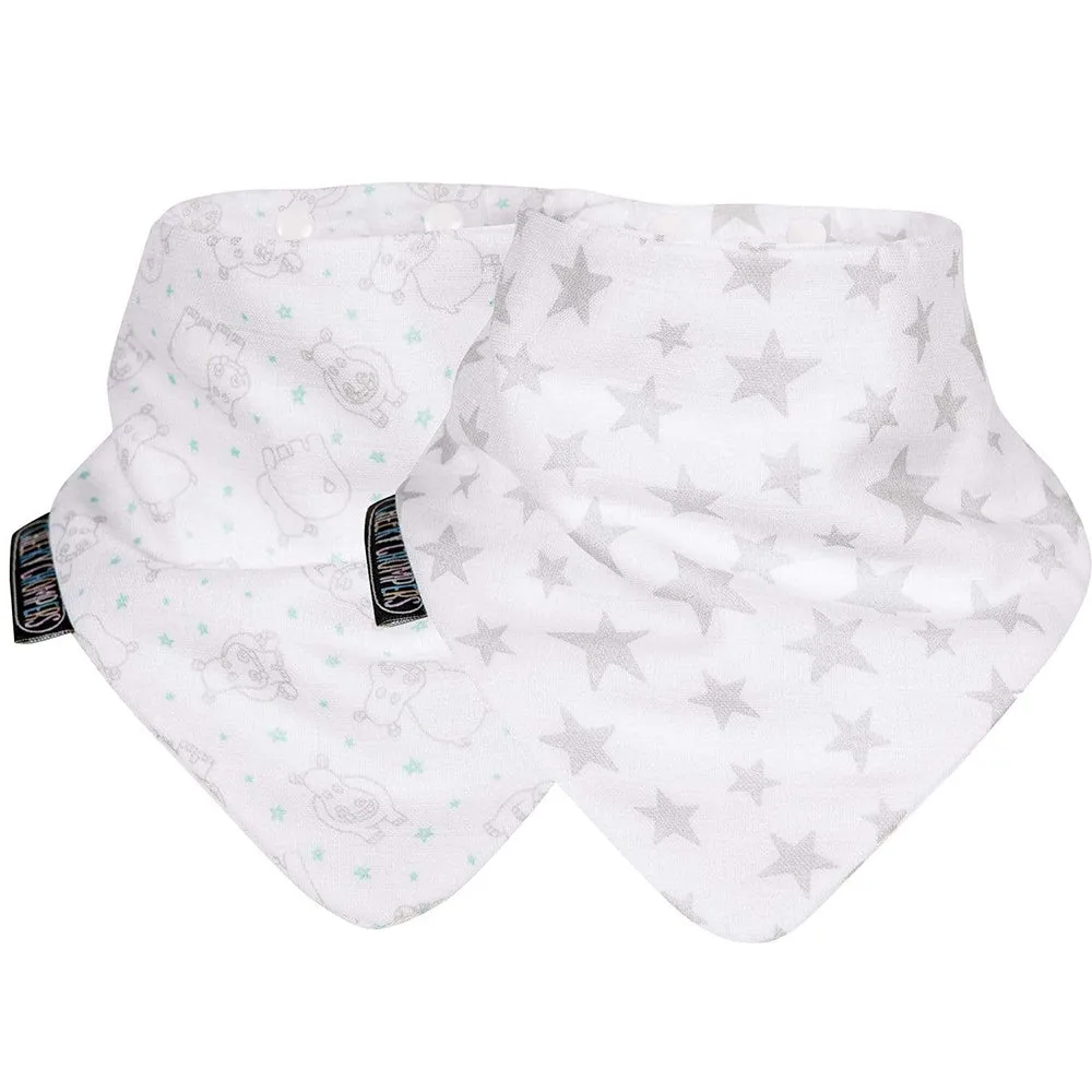 Cheeky Chompers Muslin Neckerbibs - Twin Pack