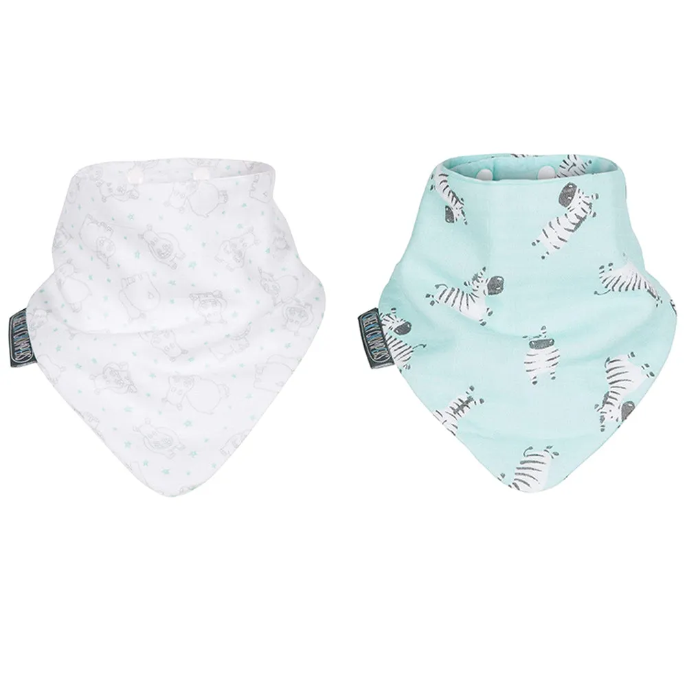 Cheeky Chompers Muslin Neckerbibs - Twin Pack