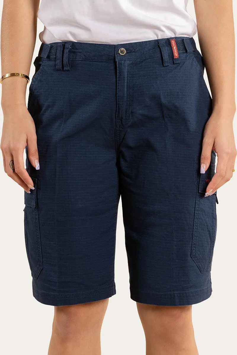 Clearwater Womens Ripstop Work Short - Dark Navy