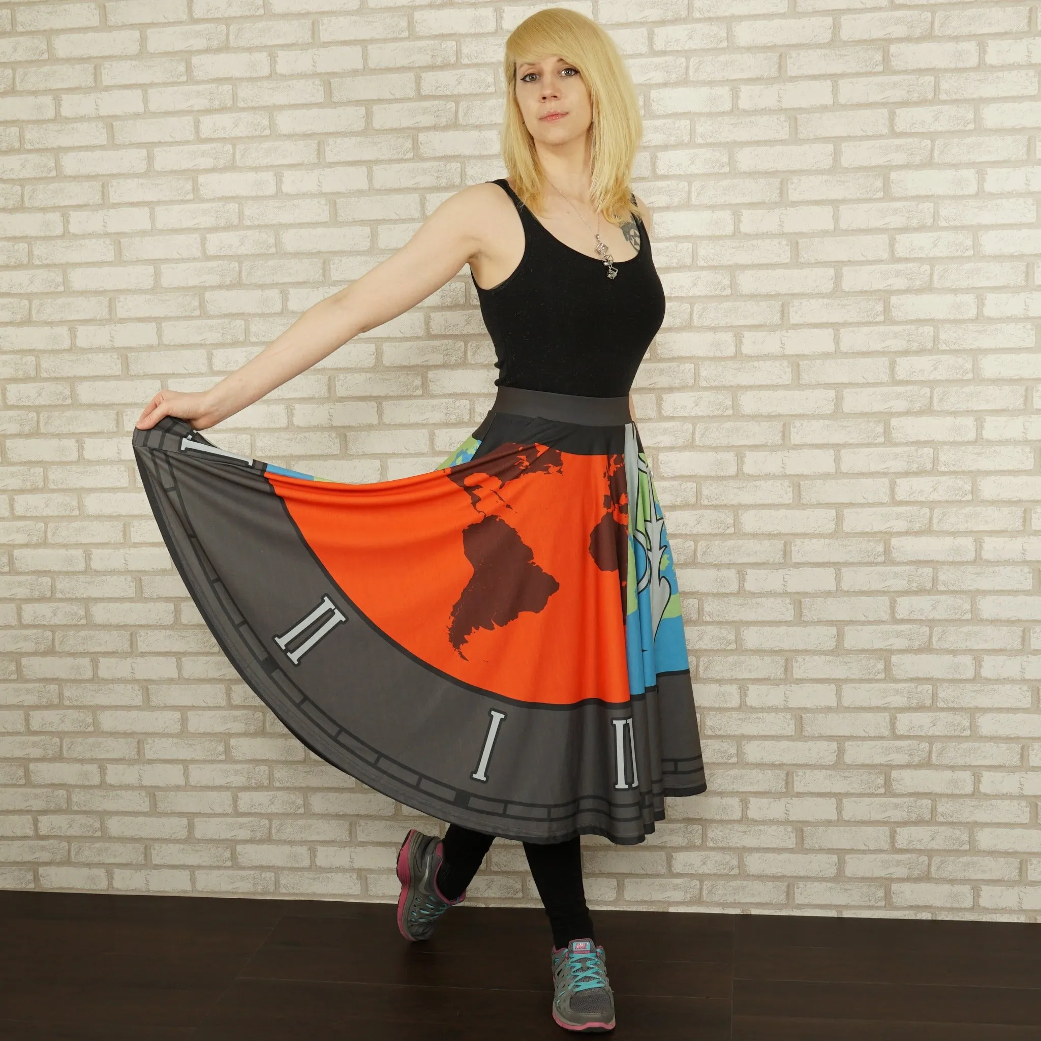 Climate Clock Twirl Skirt [FINAL SALE]