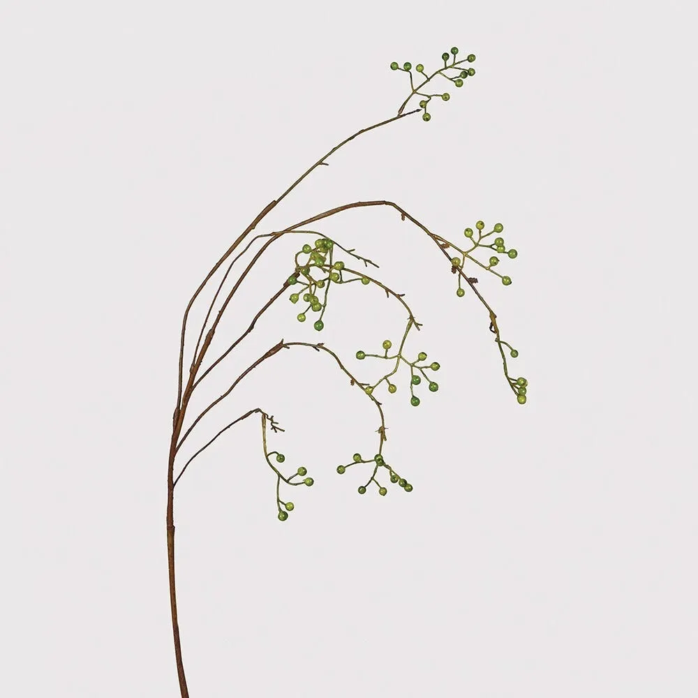 Contorted Branch with Berries 110cm
