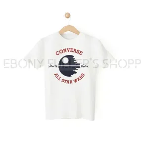 Converse All Star Wars Parody Funny White T-shirts Sarcastic Unisex Adult Men Women T Shirts