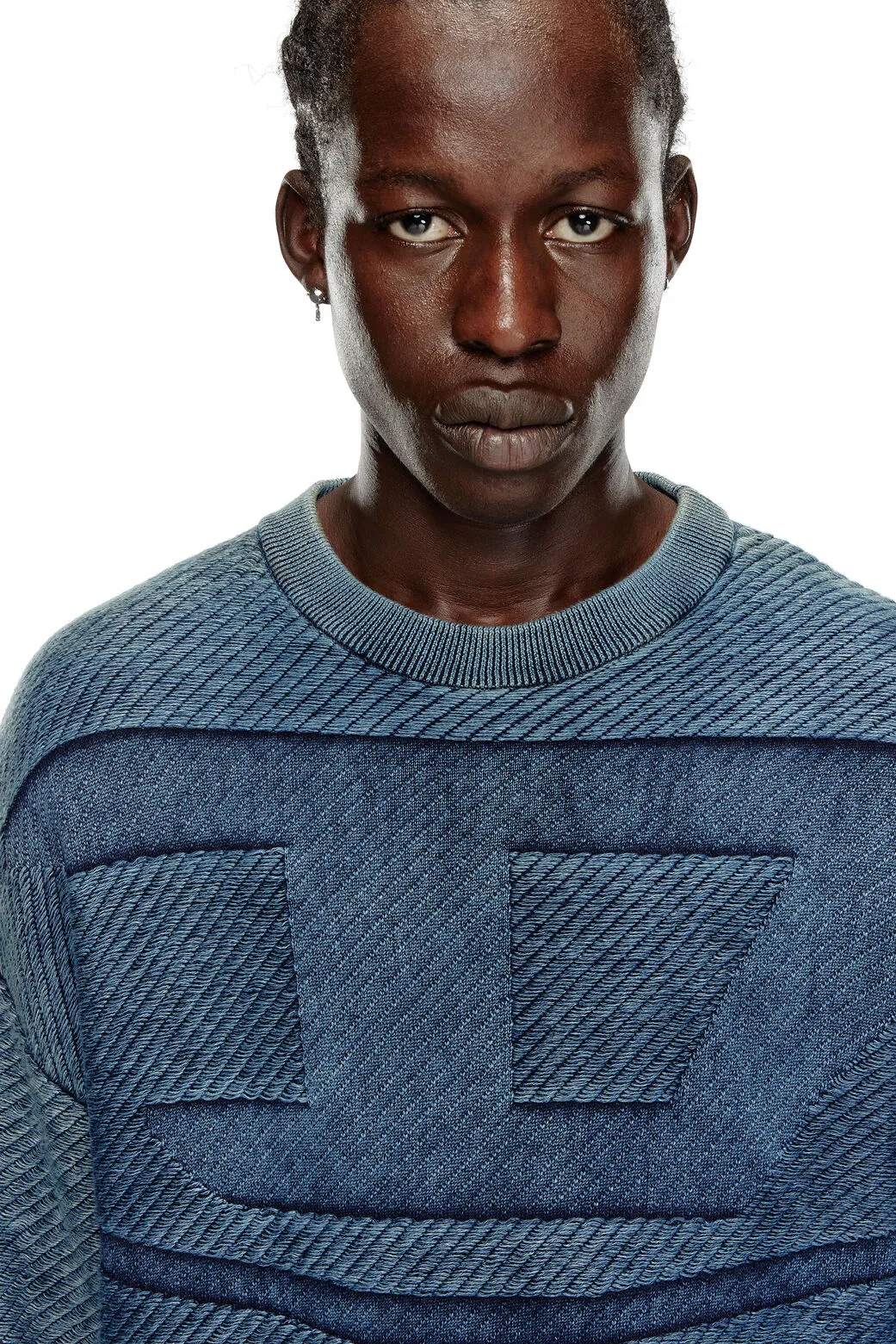 DIESEL K-KLEVERY KNITWEAR A15476-0AJCY PEACOAT BLUE