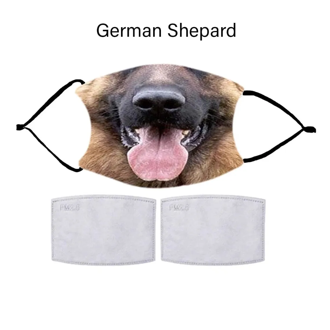 DOG FACE Fashion Design Printed Reusable Face Mask collection (Includes 2 FREE filters)