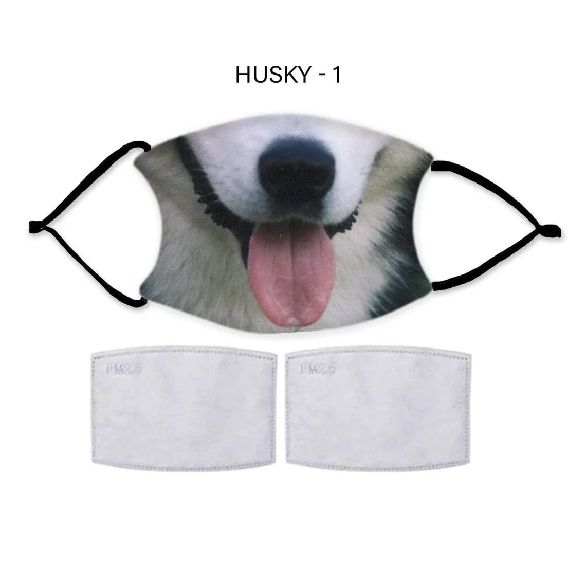 DOG FACE Fashion Design Printed Reusable Face Mask collection (Includes 2 FREE filters)