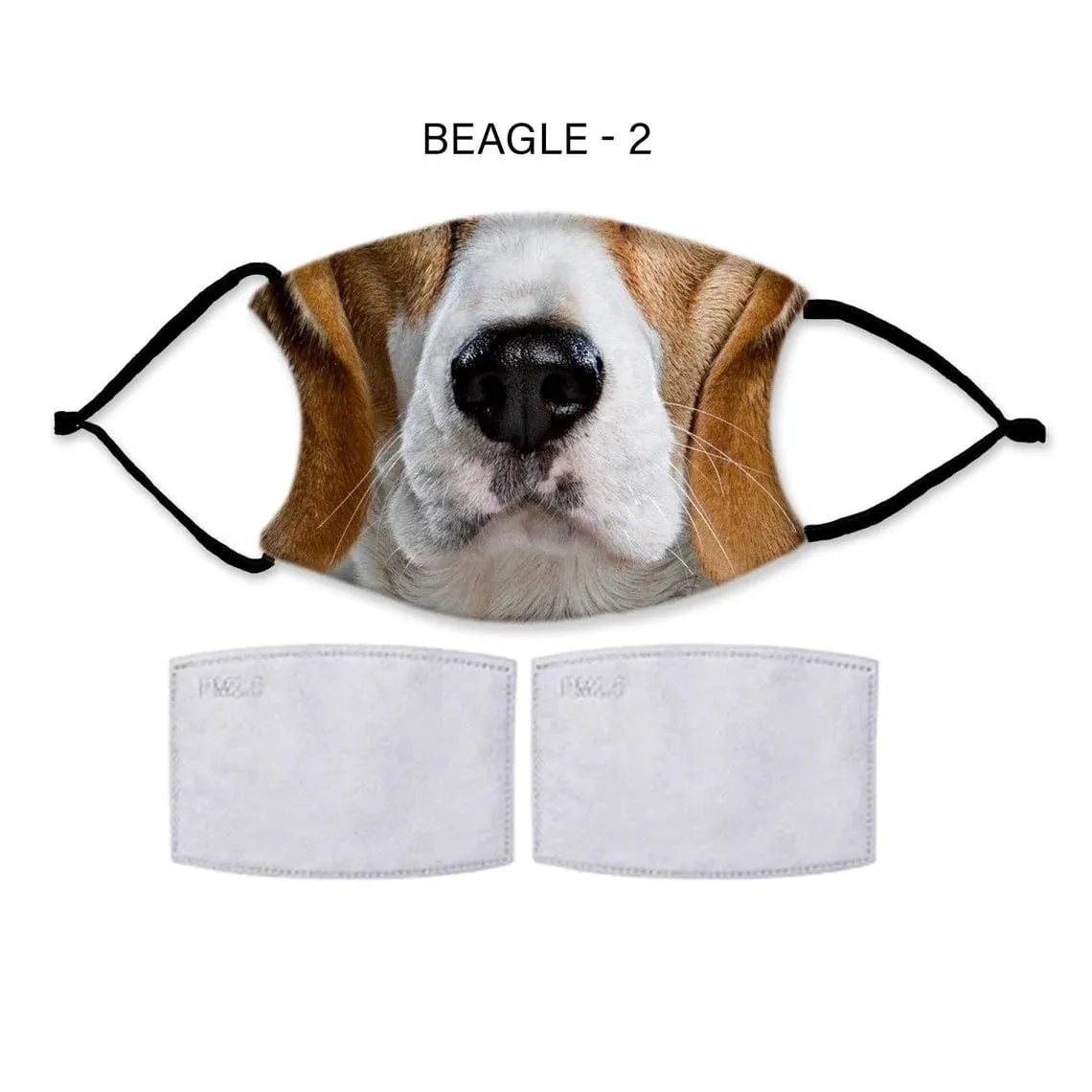 DOG FACE Fashion Design Printed Reusable Face Mask collection (Includes 2 FREE filters)