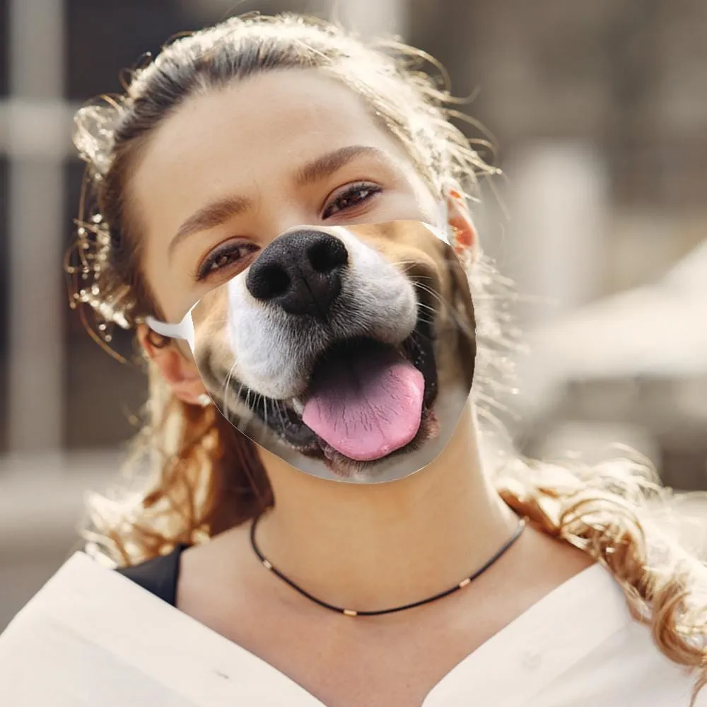 DOG FACE Fashion Design Printed Reusable Face Mask collection (Includes 2 FREE filters)
