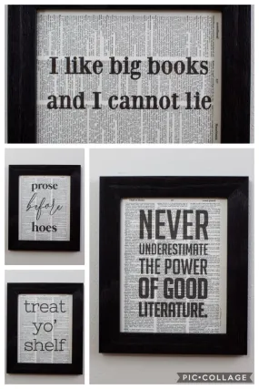Fiction Reshaped- Literary Prints
