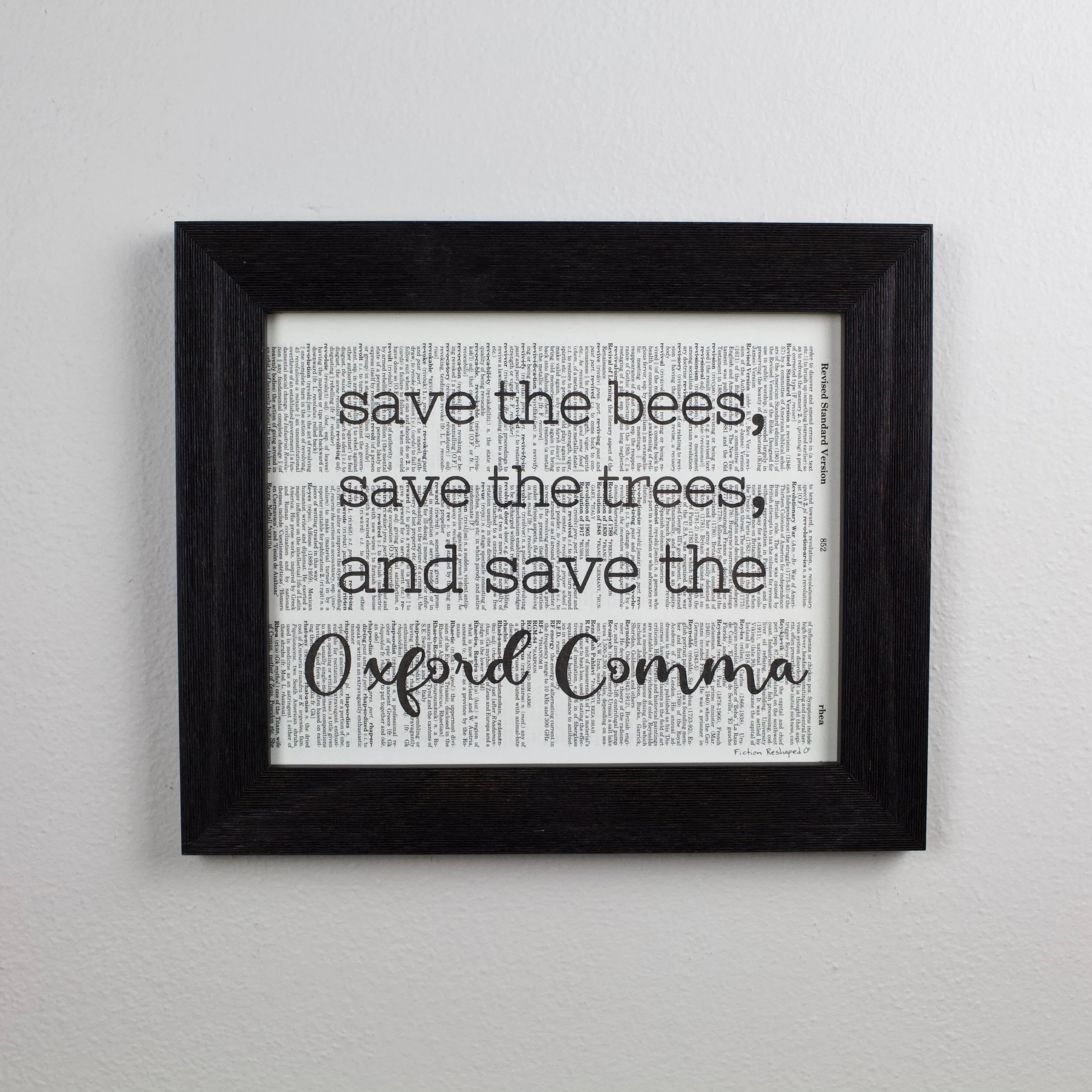 Fiction Reshaped- Literary Prints