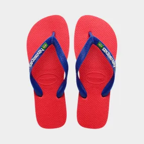 Havaianas Unisex Brazil Logo Ruby Red Thongs Red/Blue _ 180104 _ Red