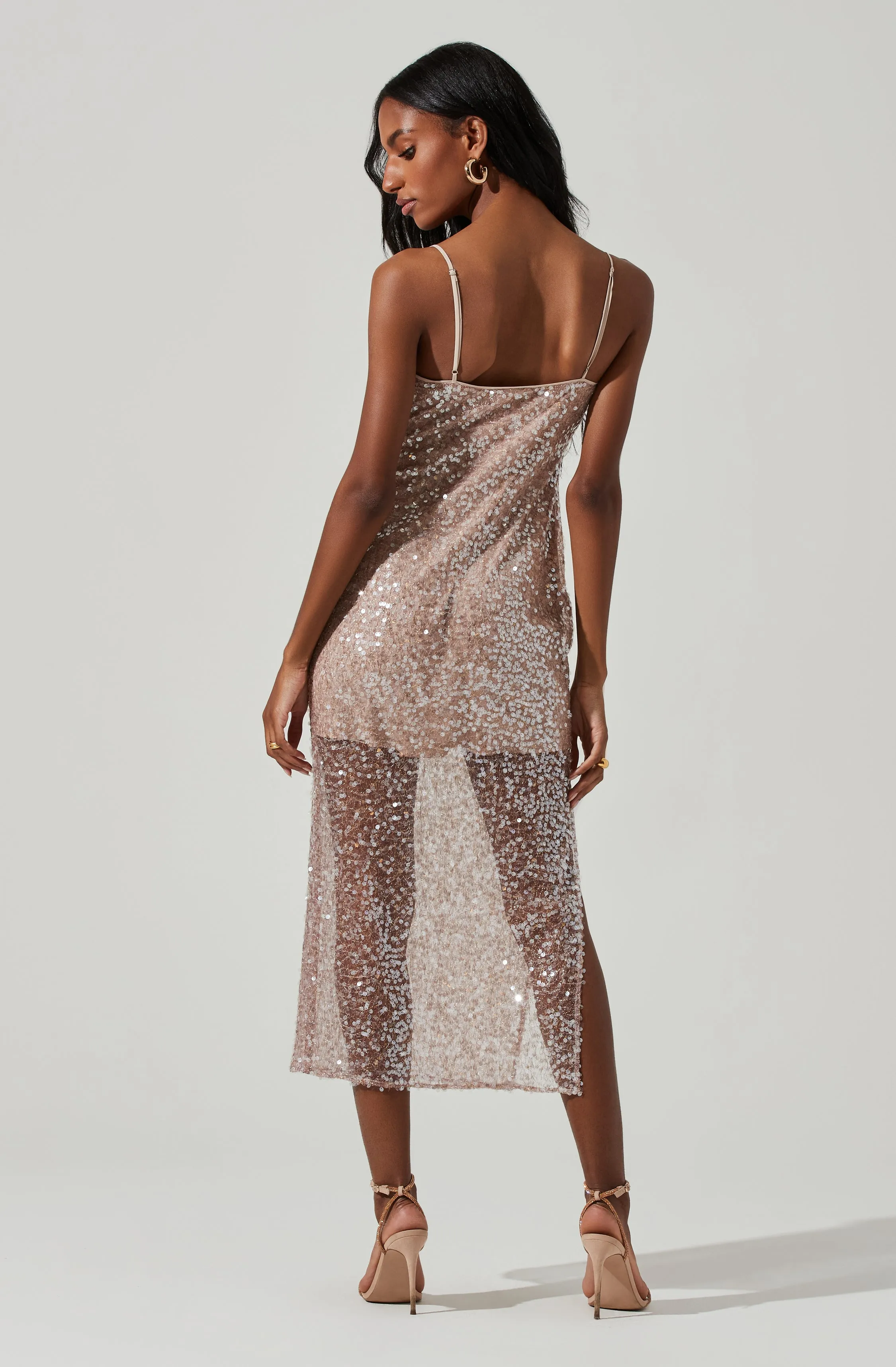 Jewel Sequin Midi Dress