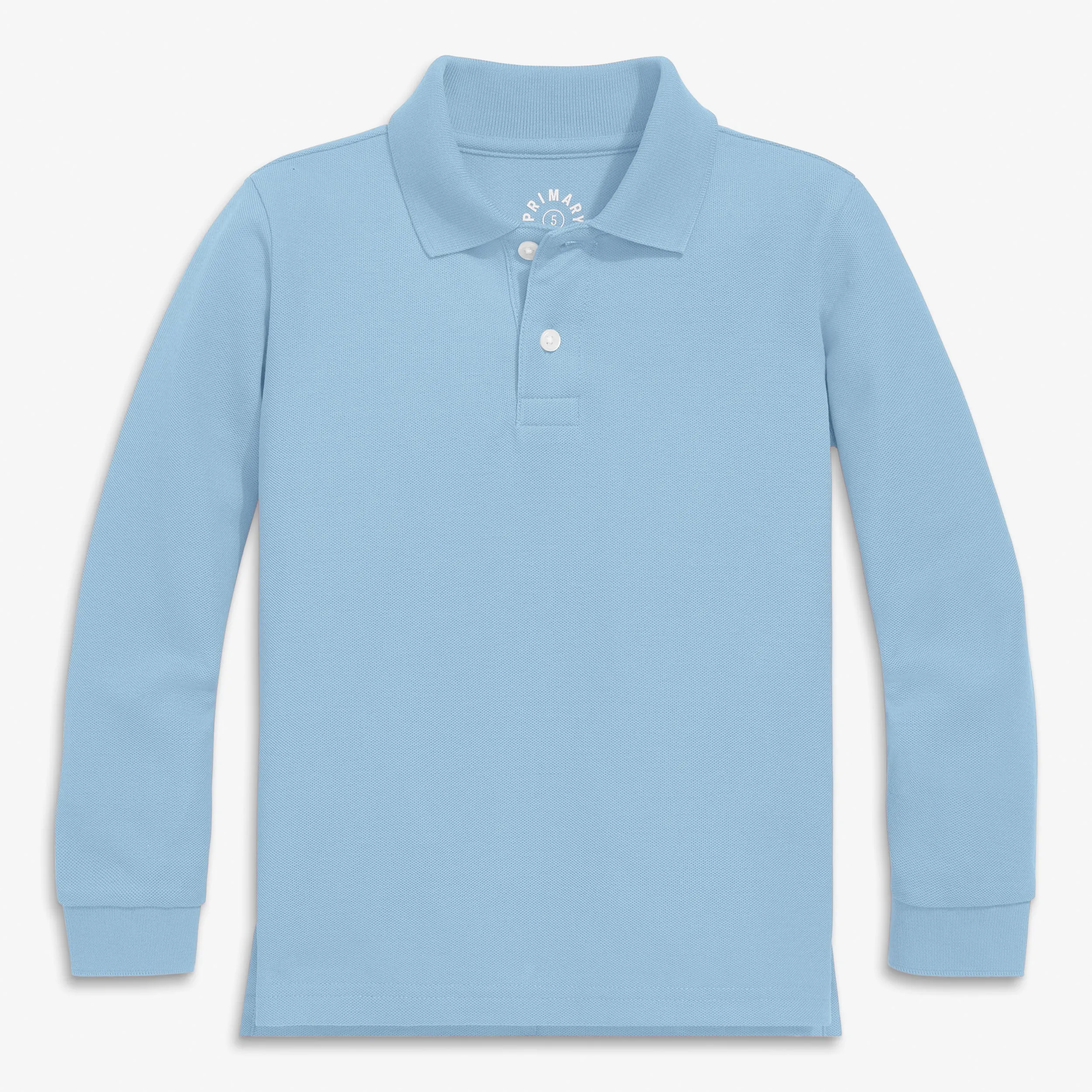 Long sleeve pique polo